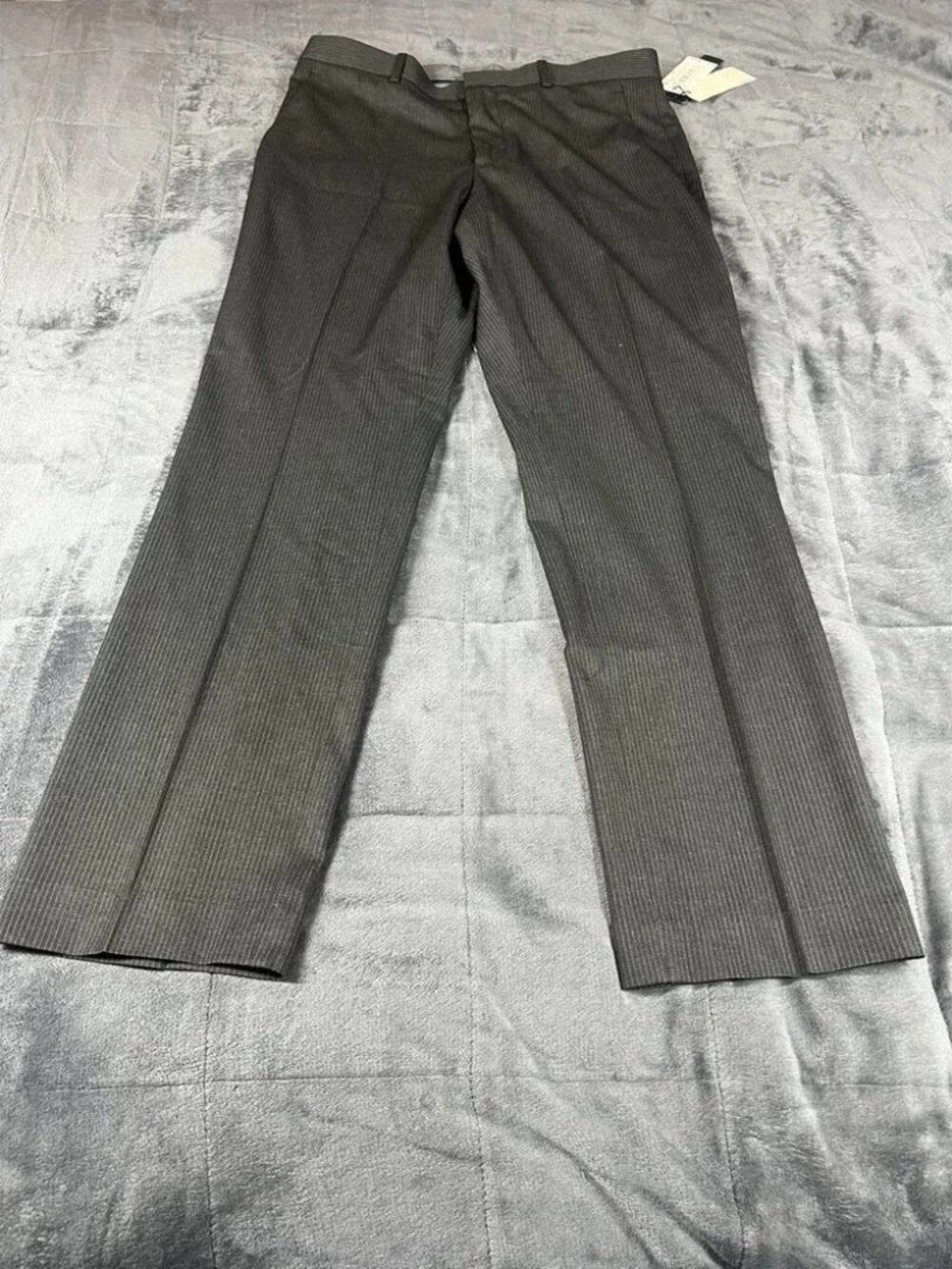 Perry Ellis Black Stretch Dressy Essentials Pants‎ Slacks Men's Size 32x32 NEW